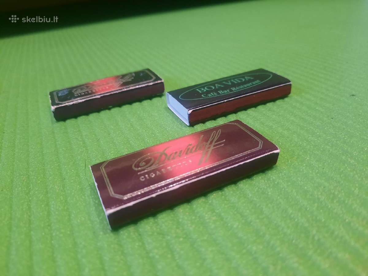 N01_01-07si. Degtukų dėžutės Davidoff 3vnt. - nuotraukos Nr. 6