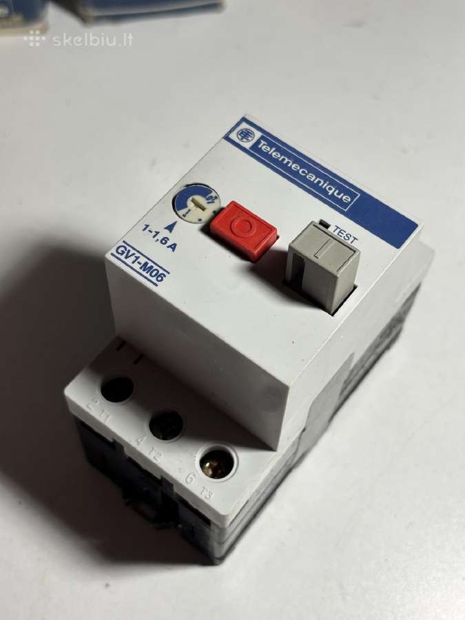 Variklio apsaugos jungiklis Telemecanique Gv1-m06 - nuotraukos Nr. 4