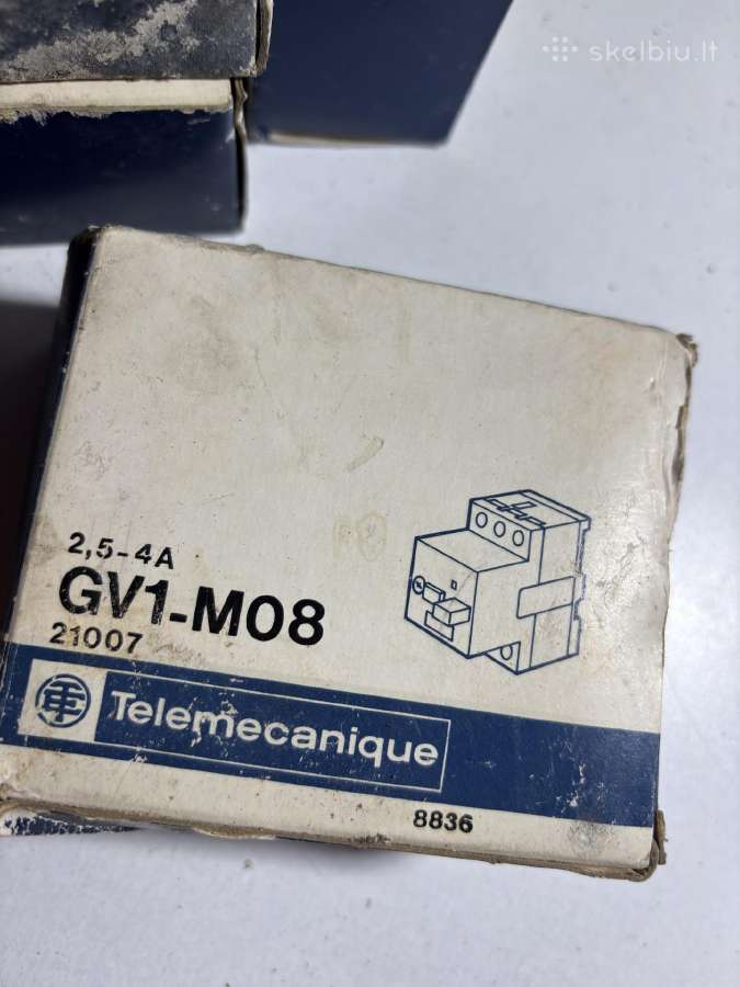 Variklio apsaugos jungiklis Telemecanique Gv1-m08 - nuotraukos Nr. 4