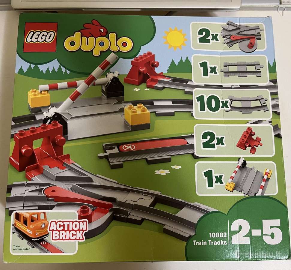 10882 Lego® Duplo Traukinių bėgiai