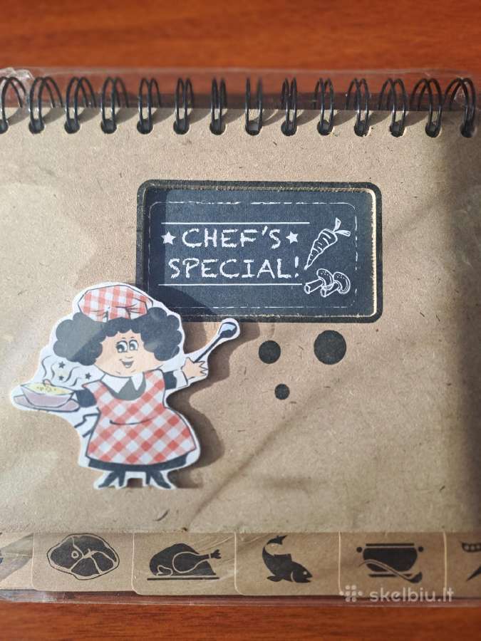 Chef's special notebook šefo šefės receptai
