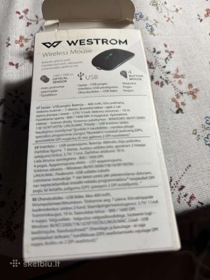 Parduodama belaidė pelė Westrom - nuotraukos Nr. 7