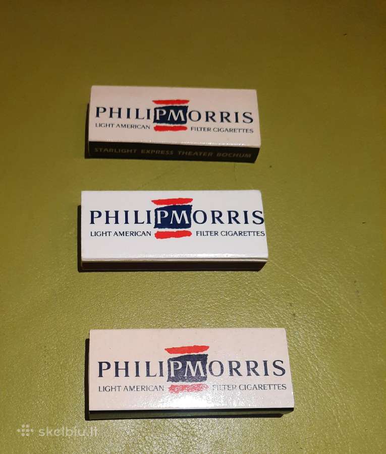 N01_01-07si. Degtukų dėžutės Philips Morris 3vnt. - nuotraukos Nr. 2