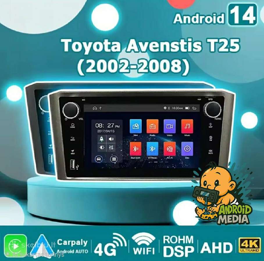 Toyota Avensis T25 multimedijos / multimedia