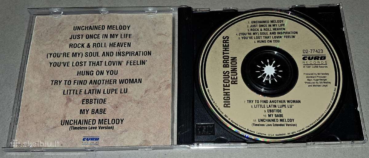 Righteous Brothers – Reunion (Audio CD) - nuotraukos Nr. 3