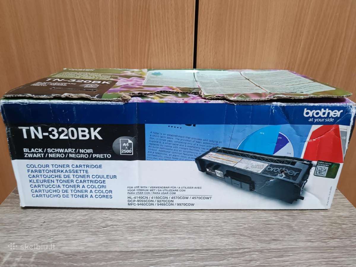Tonerių kasetė Brother Tn-320bk, juoda