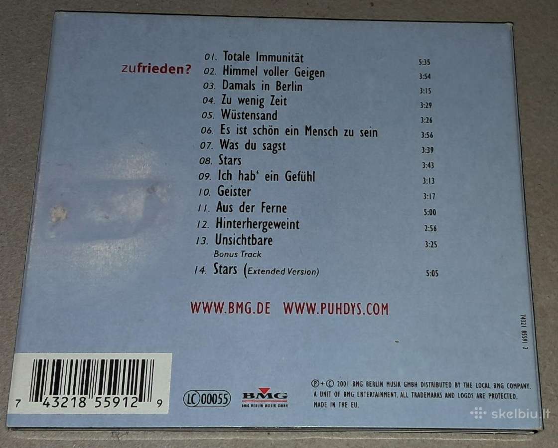 Puhdys – Zufrieden? (Audio CD) - nuotraukos Nr. 2