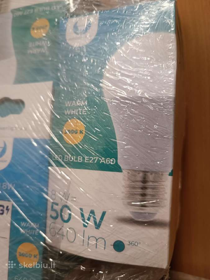 LED lemputės E27 A60 8w/640lm 3000k 10vnt - nuotraukos Nr. 3