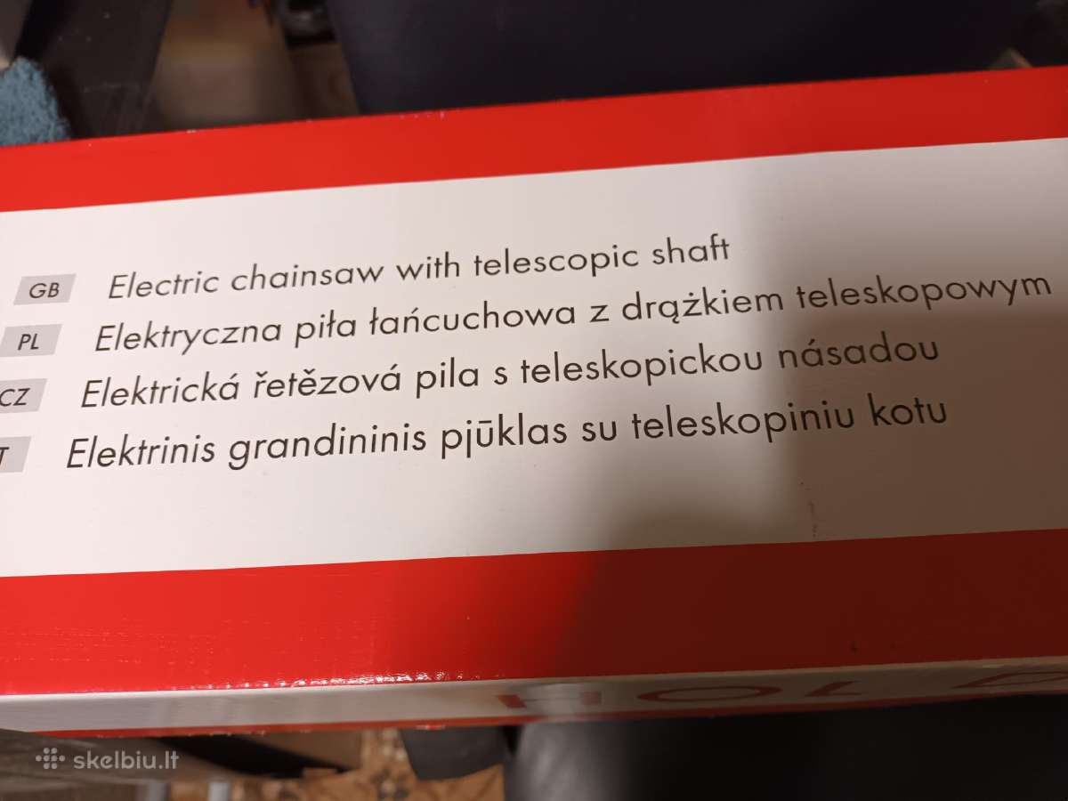 Elektrinis grandininis pjuklas, teleskopinis kotu - nuotraukos Nr. 4