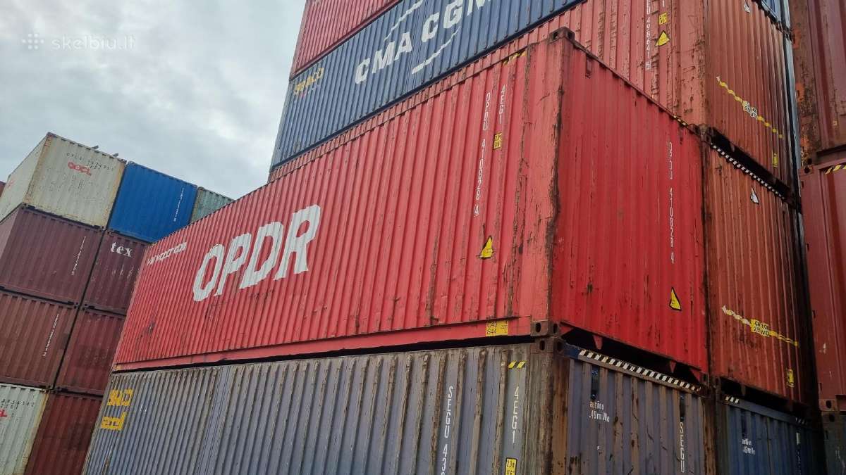 20 ir 40 pėdų naudoti konteineriai. - nuotraukos Nr. 16