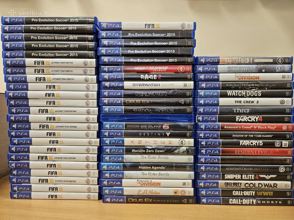 Ps4 žaidimai nuo 5 eur.