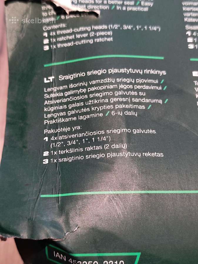 Sriegiklis vamzdžiams. - nuotraukos Nr. 2