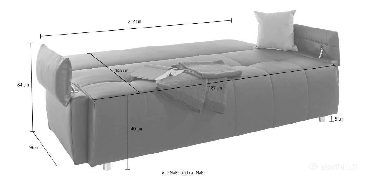 Sofa - lova "Funtastic" su patalynės dėže - nuotraukos Nr. 8