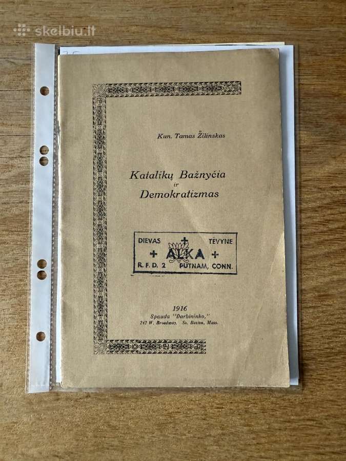 Katalikų Bažnyčia ir demokratizmas 1916 m.