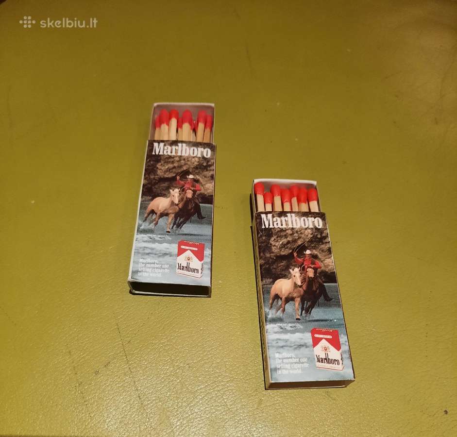 N01_01-07si. Degtukų dėžutės Marlboro + Aviacija
