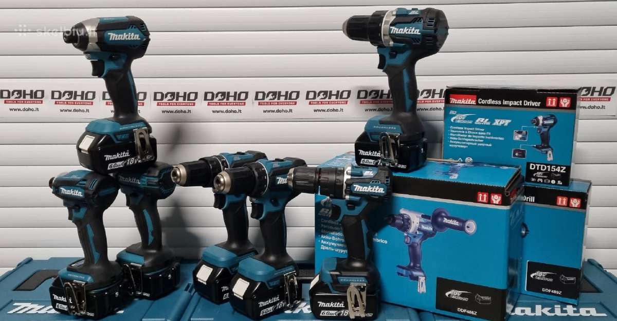 Originalūs, nauji su garantija Makita suktuvai