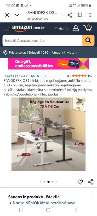 Reguliuojamo aukščio biuro stalai