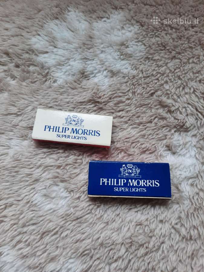 N01_01-07si. Degtukų dėžutės Philip Morris (2vnt.)