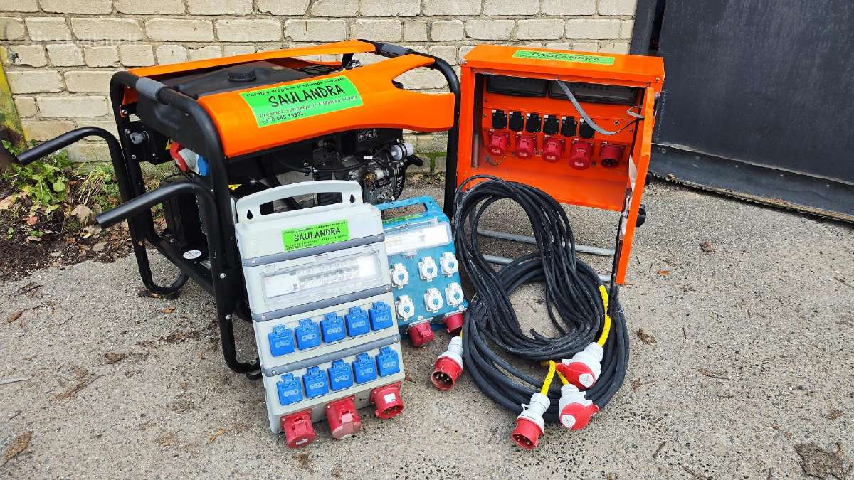 Nuoma, pardavimas dyzelinio generatoriaus 7 kw.