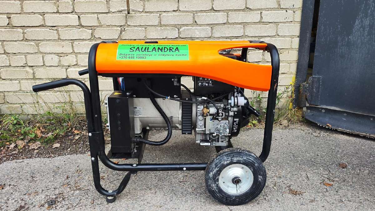 Nuoma, pardavimas dyzelinio generatoriaus 7 kw. - nuotraukos Nr. 2
