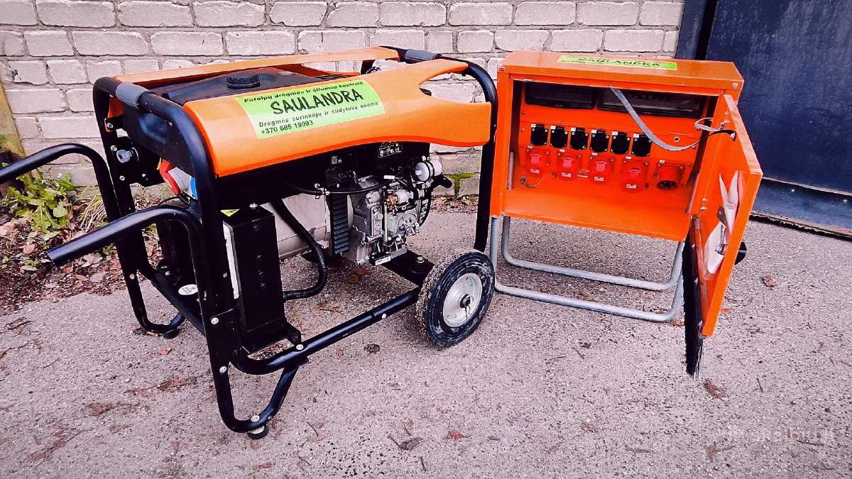 Nuoma, pardavimas dyzelinio generatoriaus 7 kw. - nuotraukos Nr. 8