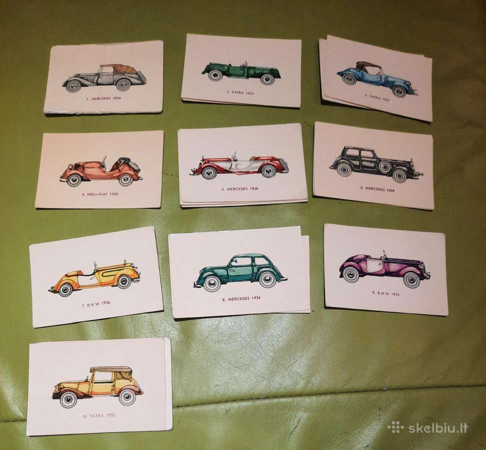 Kišeniniai kalendoriukai Auto 1982m.