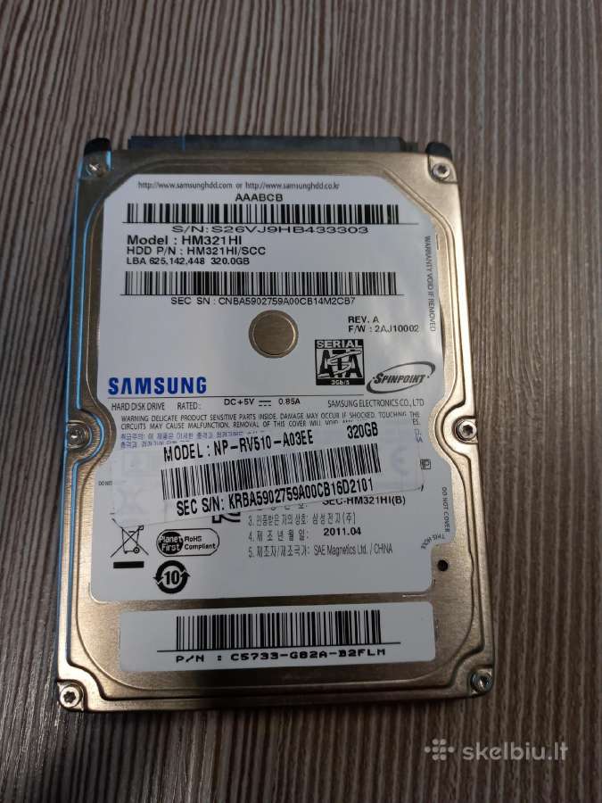 [41 €] - 640gb Toshiba 41 eur. (patikrintas) - nuotraukos Nr. 3