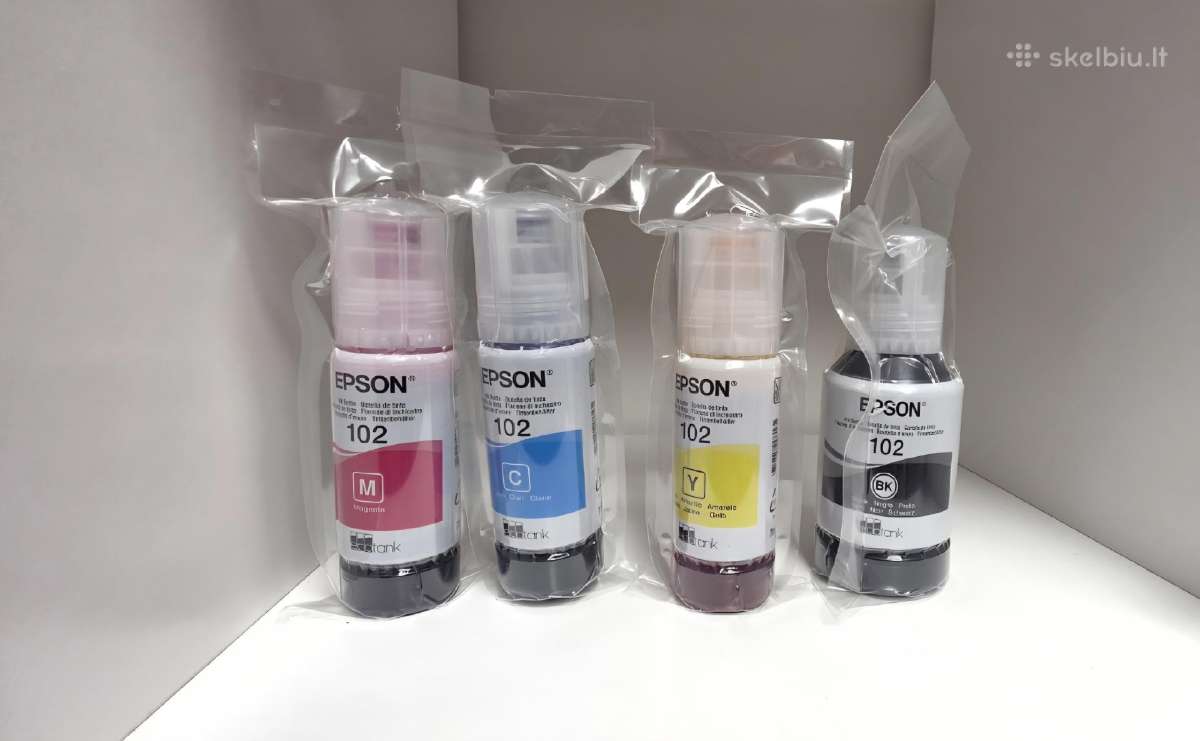 Epson ecotank 102 ink, rašalas, nauji.