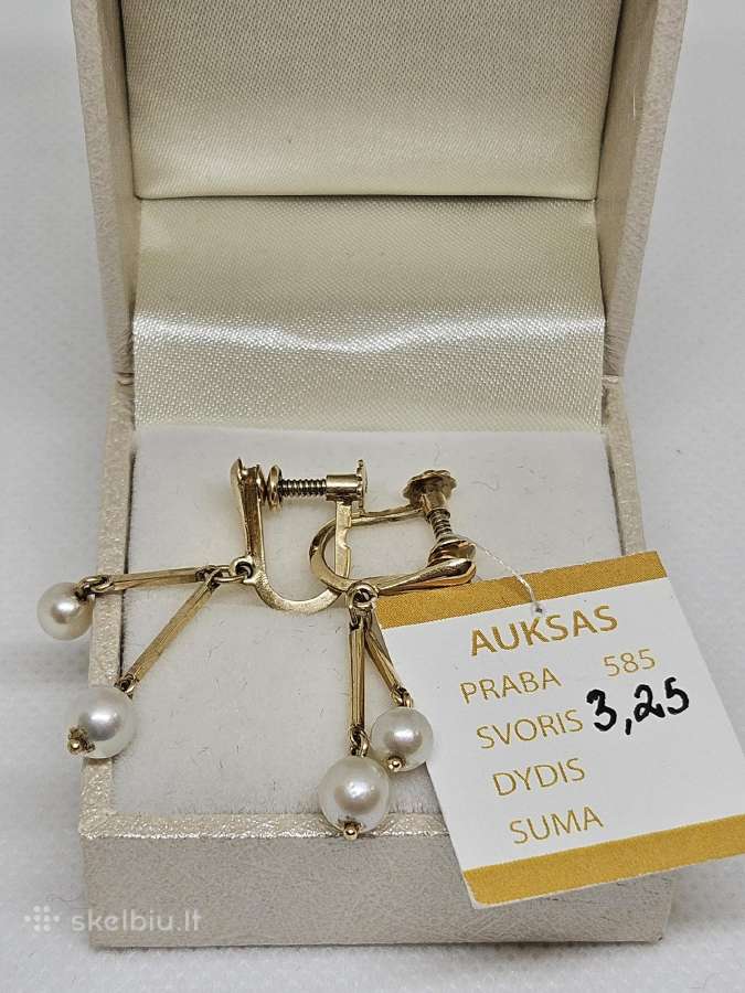 Auksiniai auskarai - 319 Eur.