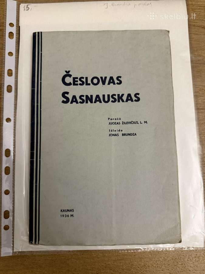 Česlovas Sasnauskas 1936m.