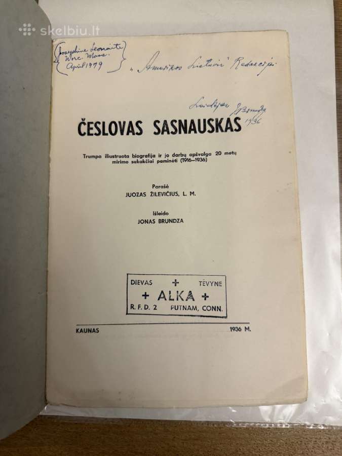 Česlovas Sasnauskas 1936m. - nuotraukos Nr. 2