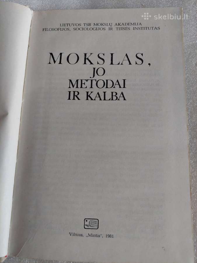 Mokslas, jo metodai ir kalba - nuotraukos Nr. 2