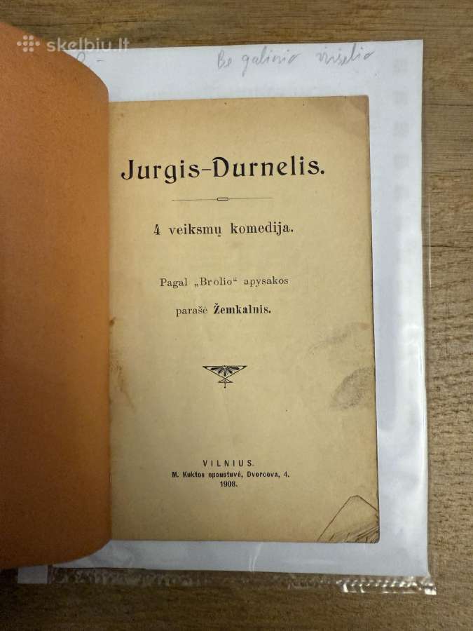 Jurgis- durnelis 1908 m. - nuotraukos Nr. 2