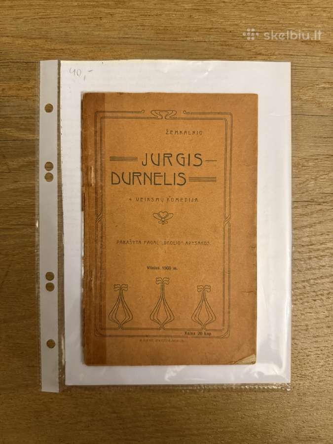 Jurgis- durnelis 1908 m.