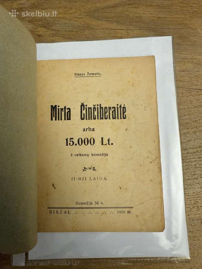 Mirta Činčiberaitė arba 15000 Lt. 1935m. - nuotraukos Nr. 2