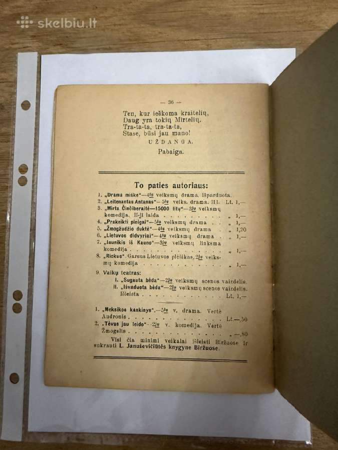 Mirta Činčiberaitė arba 15000 Lt. 1935m. - nuotraukos Nr. 6