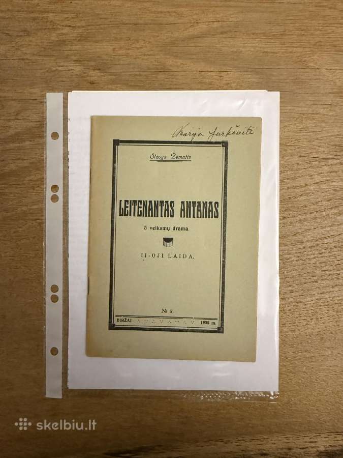 Leitenantas Antanas 1935 m.