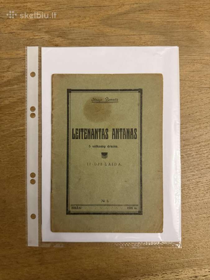 Leitenantas Antanas 1935 m.
