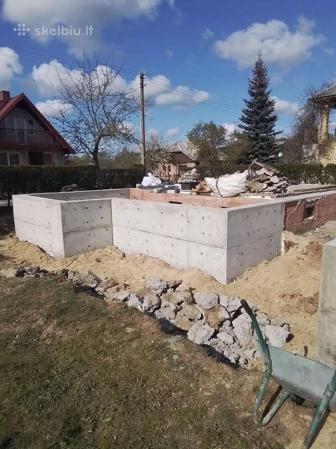Pamatu mūro stogo tvoru pastatu statyba remontas - nuotraukos Nr. 29