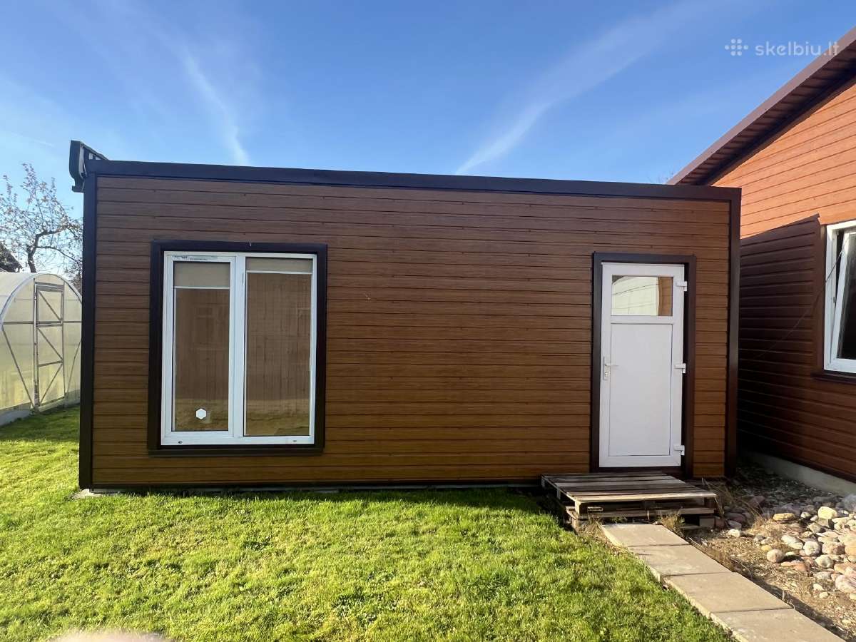 Parduodamas kilnojamas namelis – 6x3 m, 2024 m.