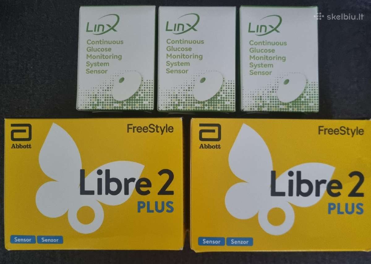Linx cgm ir Libre 2 plus sensoriai