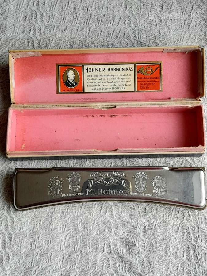 Antikvarinė lūpinė armonikėlė "Hohner" - nuotraukos Nr. 3