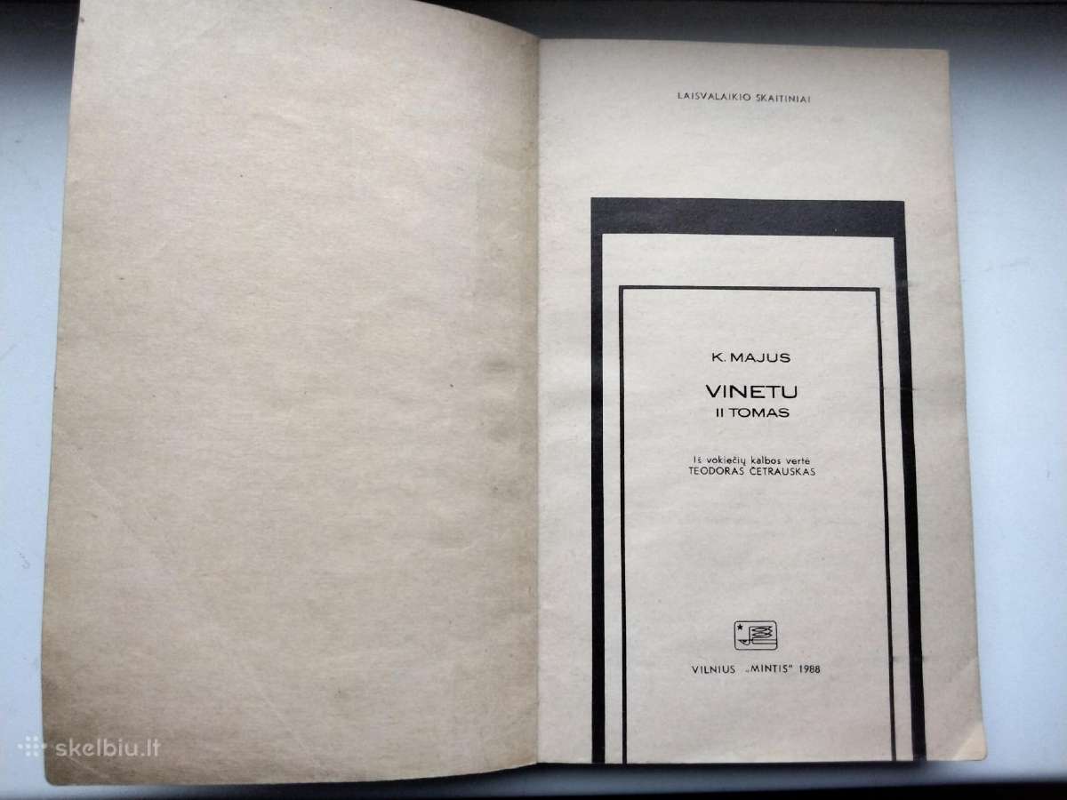 K. Majus. Vinetu. Pirmas, antras, trečias tomai - nuotraukos Nr. 5