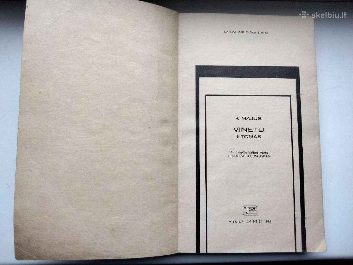 K. Majus. Vinetu. Antras, trečias tomai - nuotraukos Nr. 3