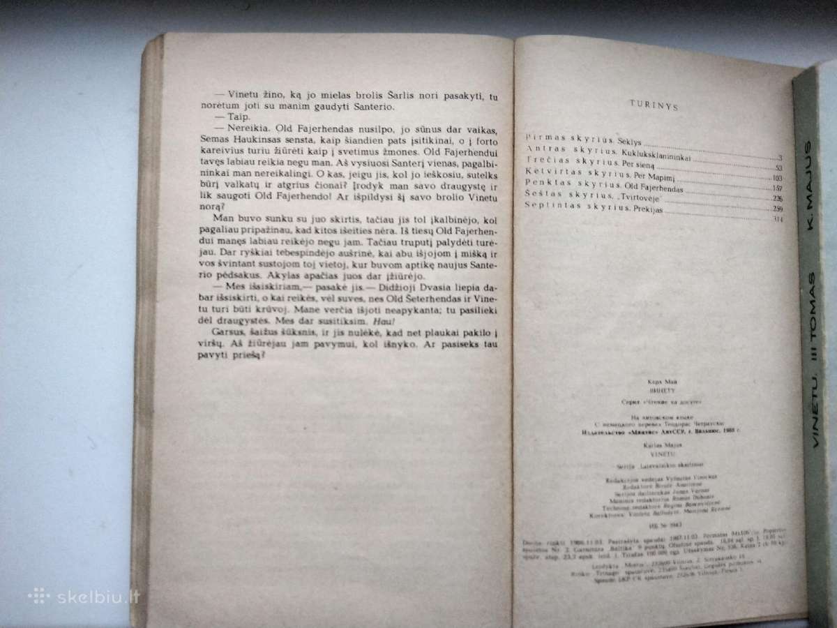 K. Majus. Vinetu. Pirmas, antras, trečias tomai - nuotraukos Nr. 7
