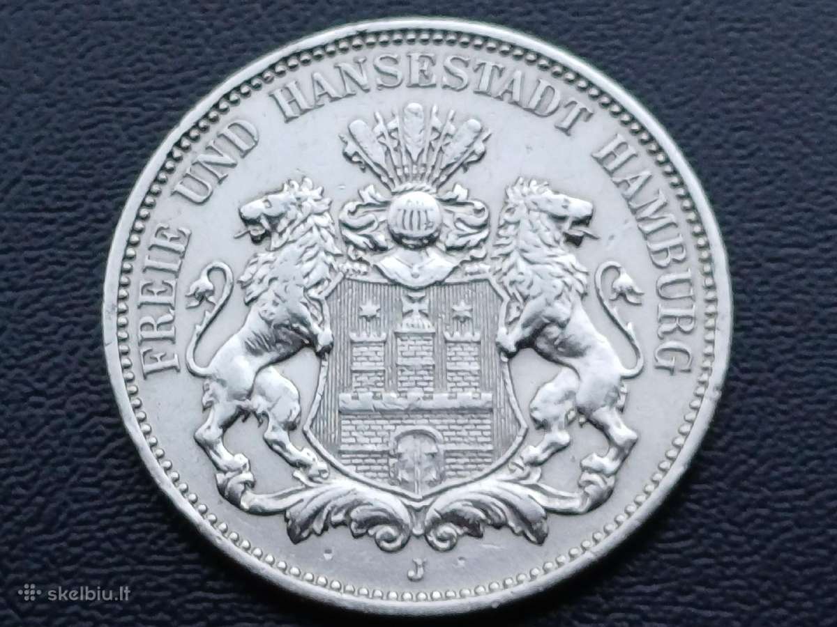 (672) 3 markes 1911m. Sidabras