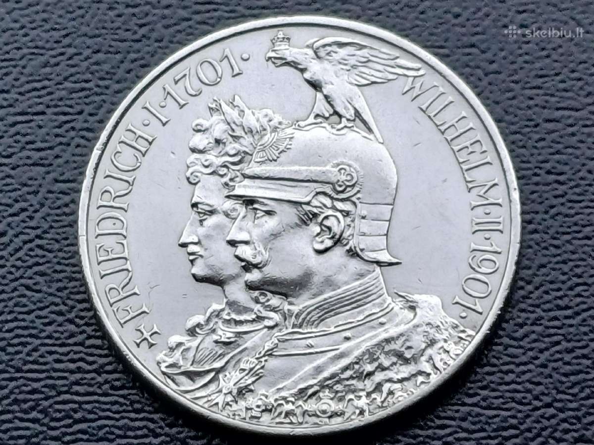 (670) 2 markes 1901m. Sidabras