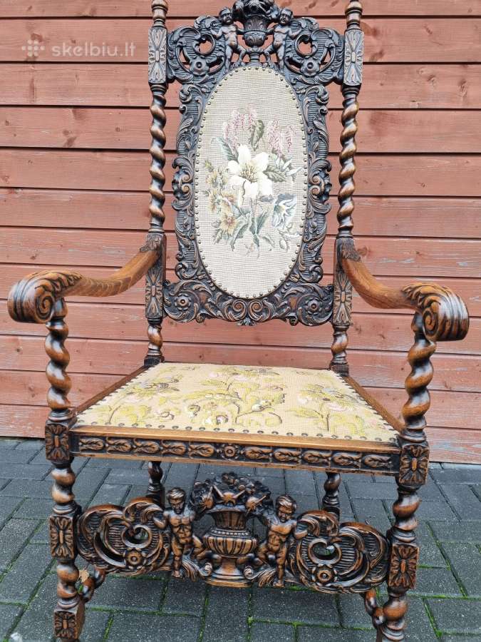 Antikvarinis krėslas - nuotraukos Nr. 6