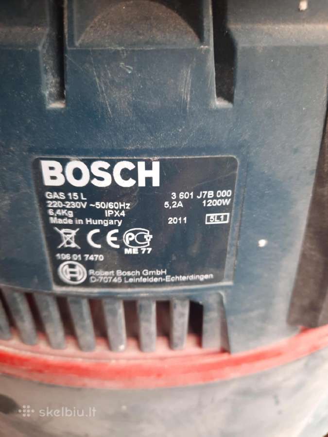 Parduodamas Bosch statybinis siurblys