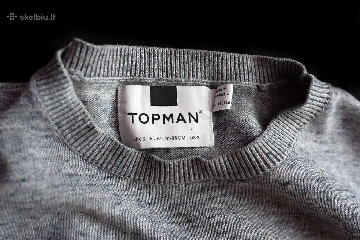 Topman Vyriškas klasikinis pilkas Megztinis - nuotraukos Nr. 6
